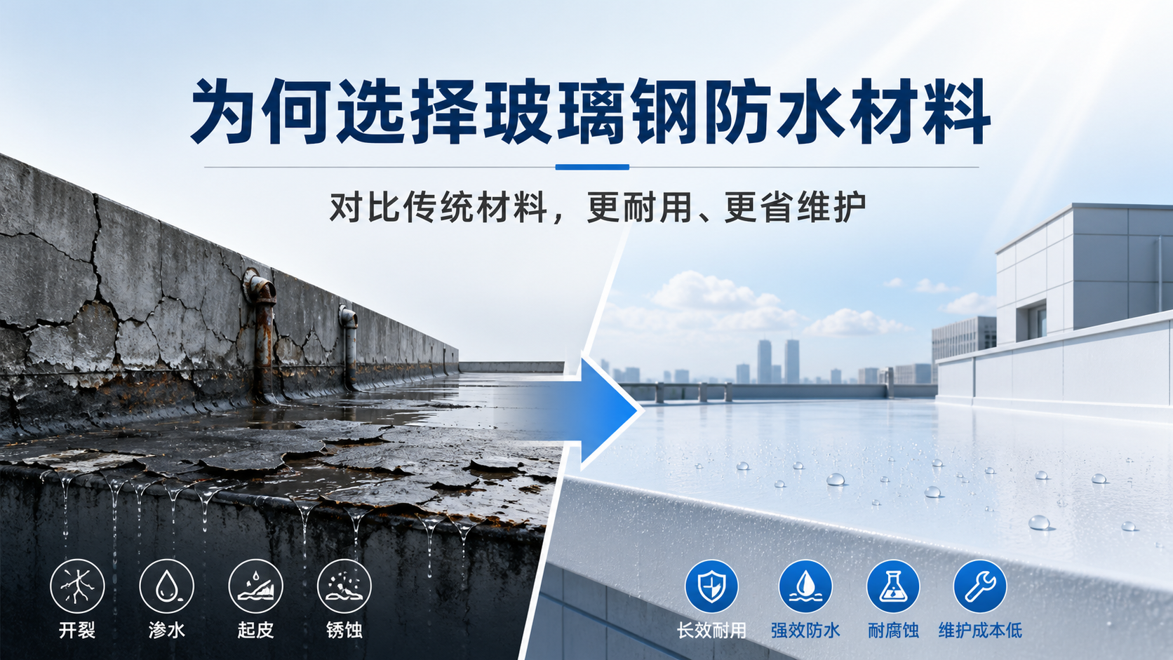 在滨州，为何选择玻璃钢防水材料而非传统材料