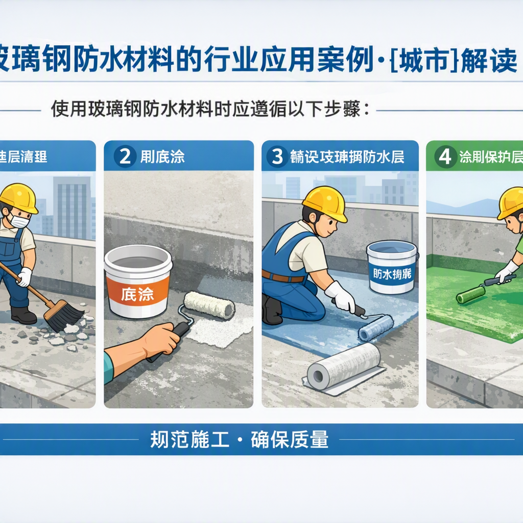玻璃钢防水材料的行业应用案例，滨州解读