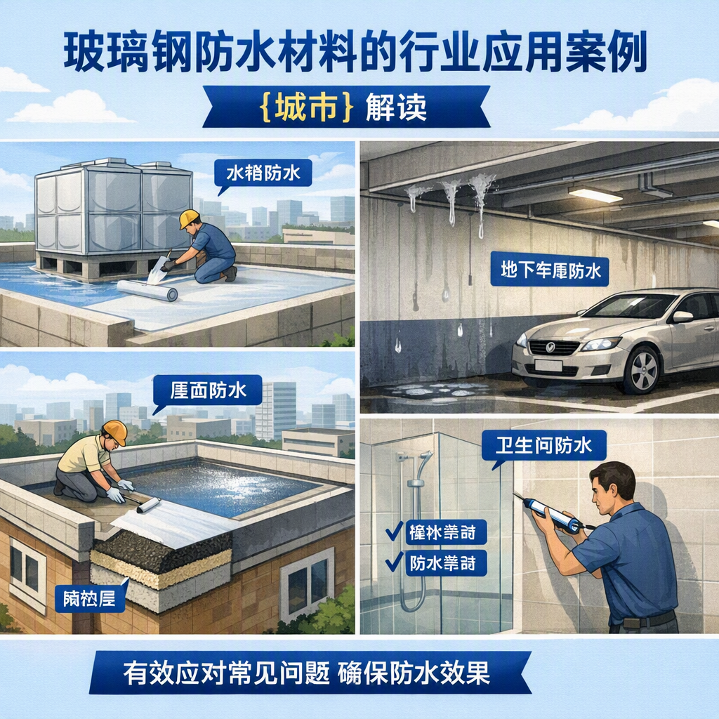 玻璃钢防水材料的行业应用案例，滨州解读