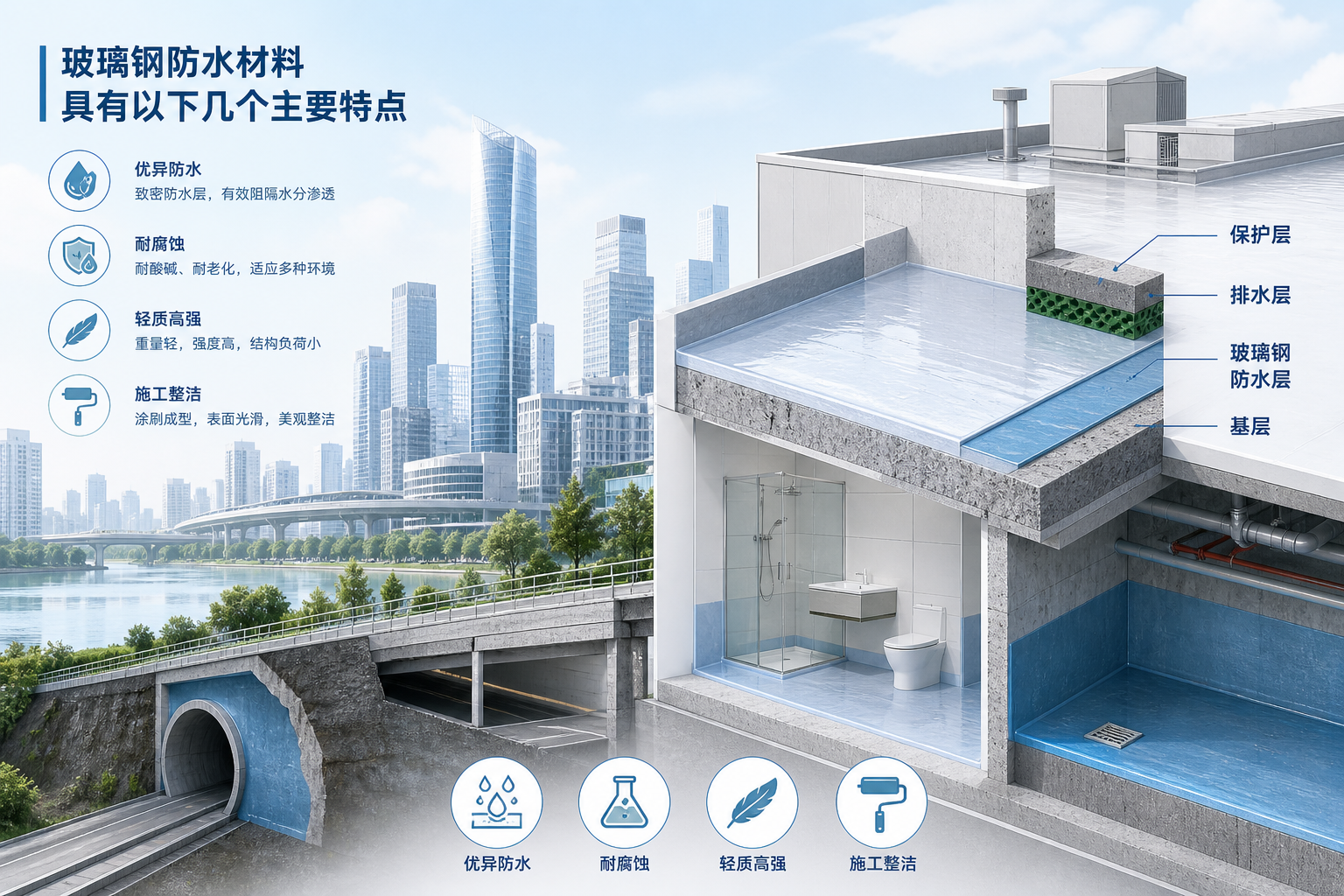 2023年玻璃钢防水材料市场趋势分析，关注 滨州 发展